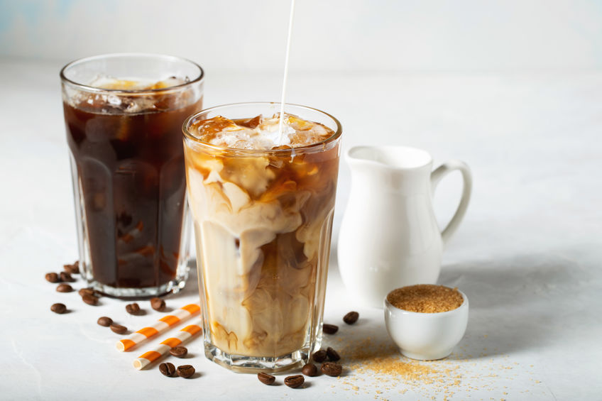 café glacé et iced coffee